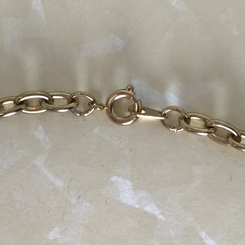 Vintage Teacher School Charm Gold Tone Necklace - Picture 6 of 6